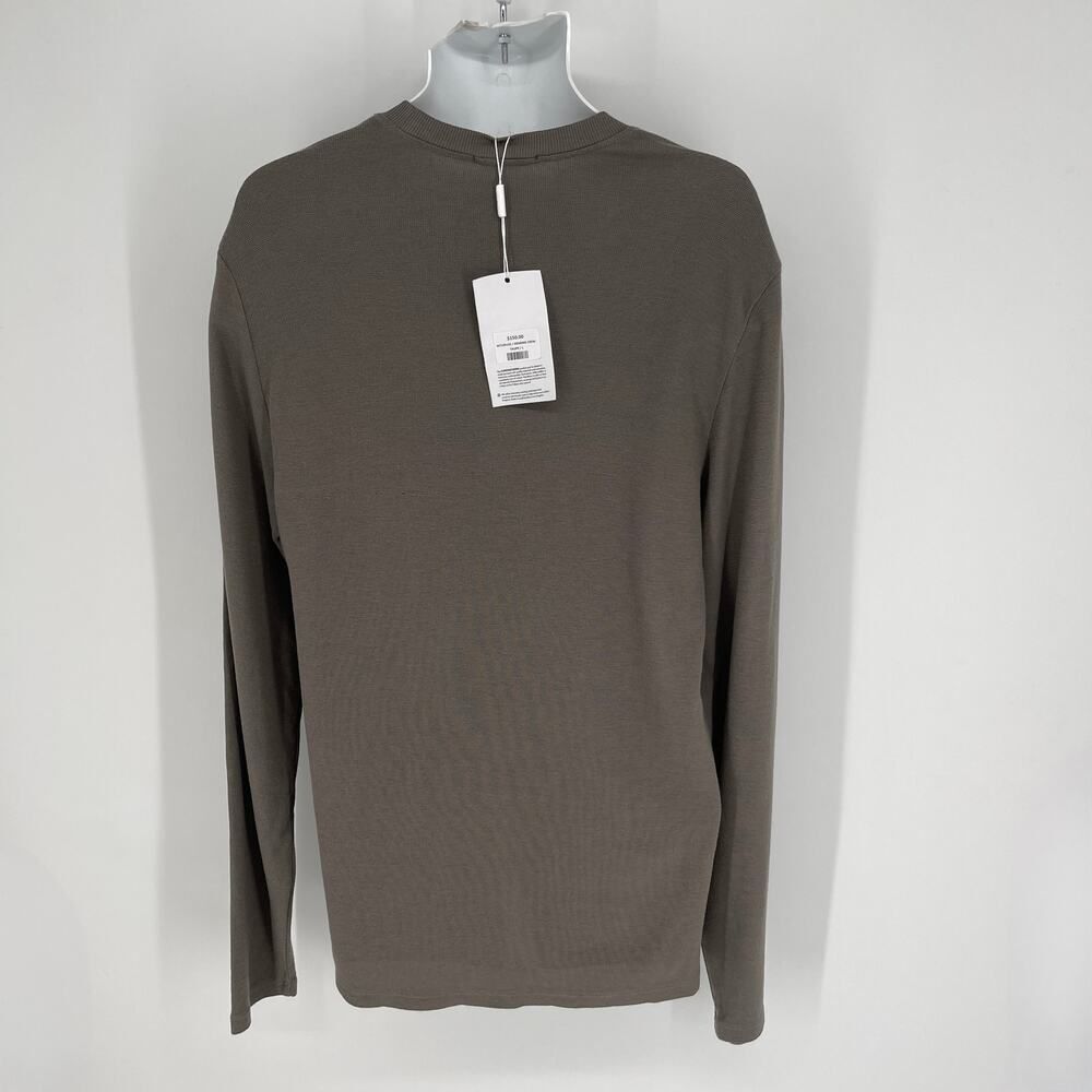 Cotton Citizen NEW Mens Hendrix Crew Shirt Long Sleeves Lightweight Size L Taupe - Picture 3 of 8